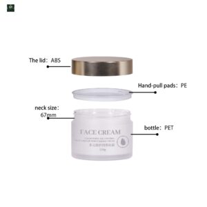 KY052-14PJ - Hu Kem My Pham 2 Lop Cao Cap, Nhua PET, Dung Tich 5-500ml