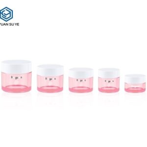 KY052-4 - Hu Nhua PET Mini Mau Hong Nap Trang Dung Kem Duong Mat, Mat, Body