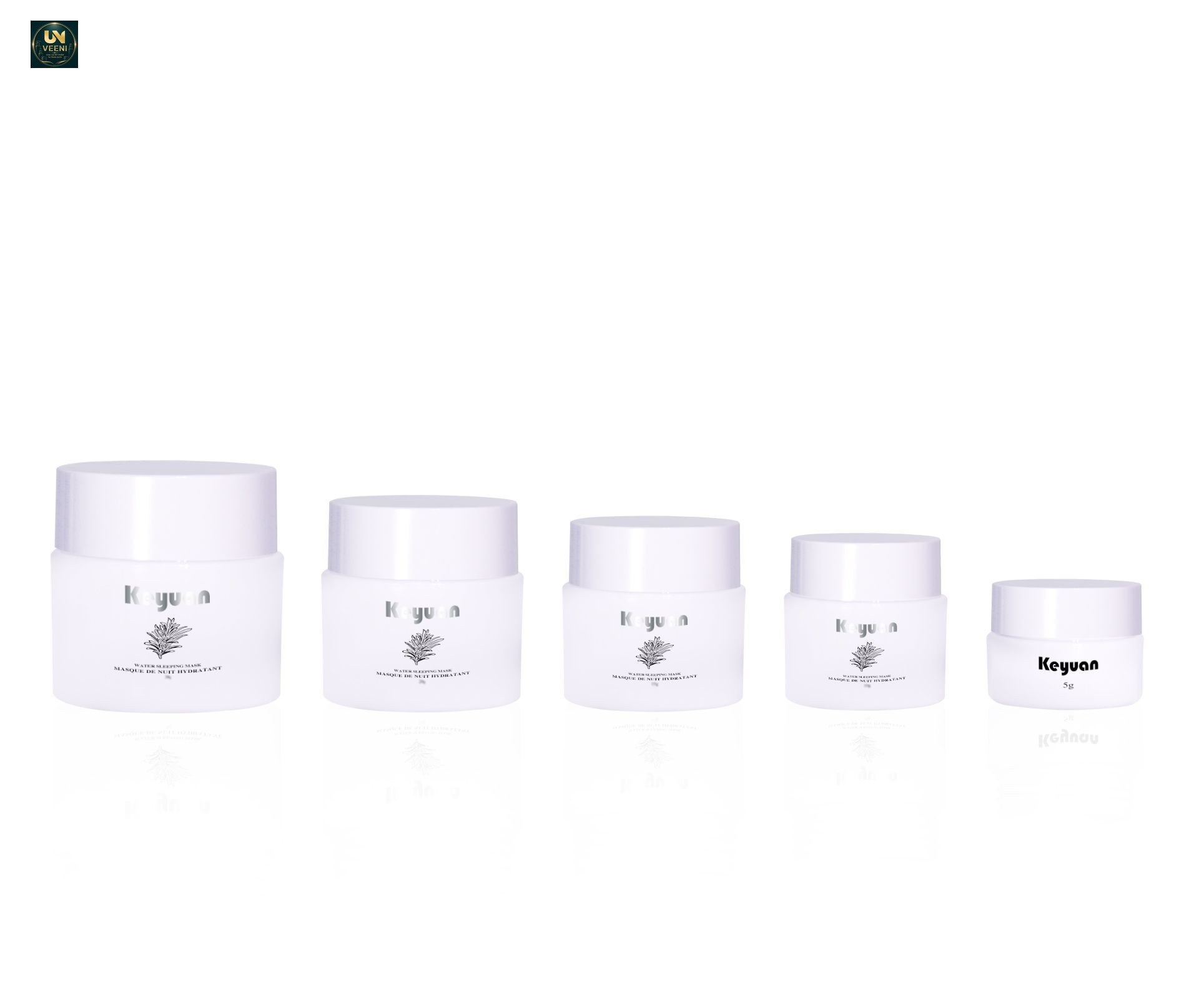 KY052-5PJ - Hũ Kem Nhựa Trắng Dung Tích Nhỏ 5-30ml