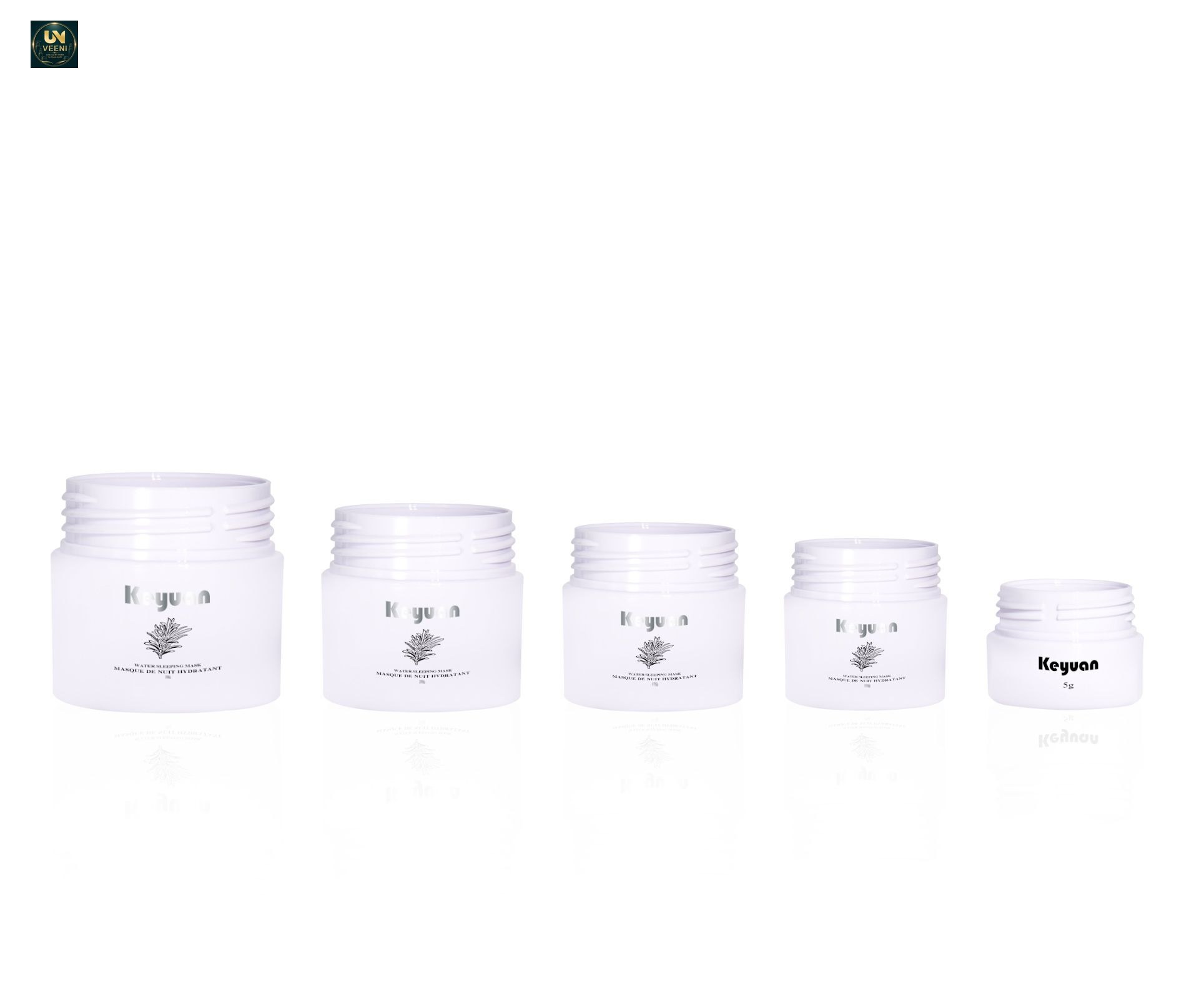 KY052-5PJ - Hũ Kem Nhựa Trắng Dung Tích Nhỏ 5-30ml
