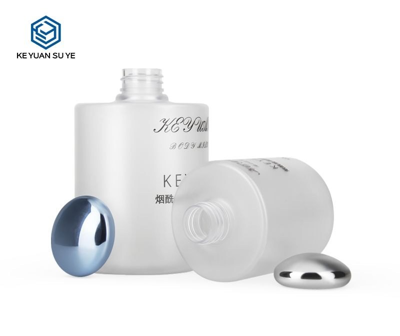 KY052 - Chai Lotion Nhựa PET Phủ Nhám Cao Cấp, Nắp UV Hình Nấm