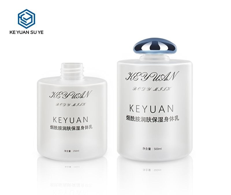 KY052 - Chai Lotion Nhựa PET Phủ Nhám Cao Cấp, Nắp UV Hình Nấm