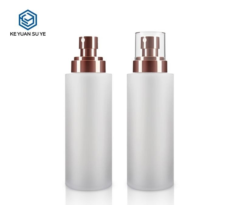 KY056 - Chai Xịt Sương PET Mờ Trong Vai Tròn, Đầu Xịt UV Chăm Sóc Da