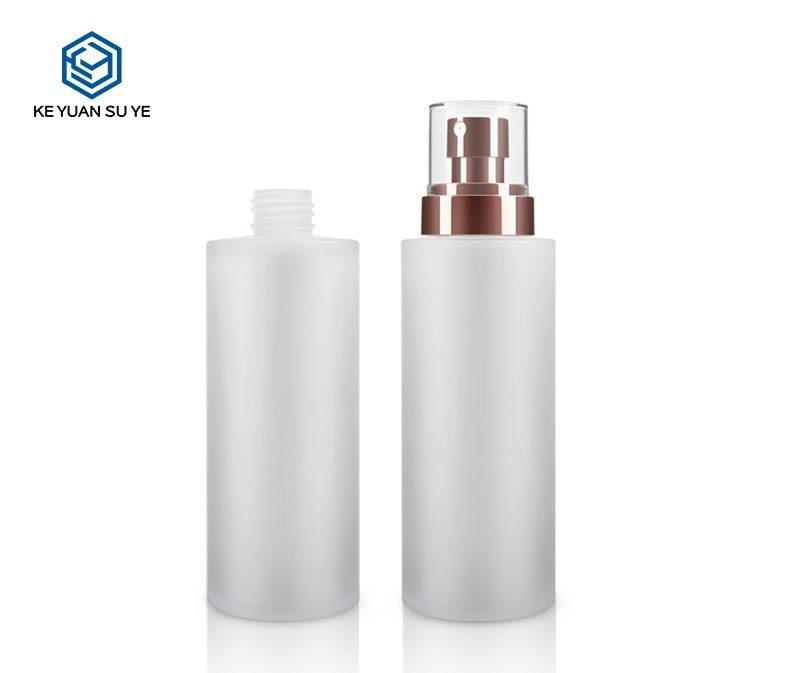 KY056 - Chai Xịt Sương PET Mờ Trong Vai Tròn, Đầu Xịt UV Chăm Sóc Da