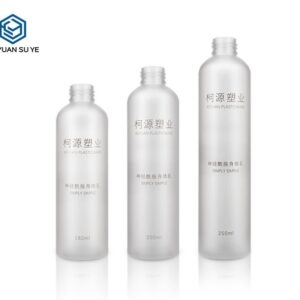 KY058 - Chai Nhua PET Nap Disco Ma UV Bac/Vang, Be Mat Mo Trong Suot, Dung Tich 180-250ml (Lotion, Gel, Nuoc Rua Tay Khach San)
