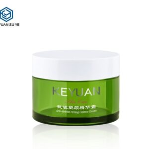 KY059-4PJ - Hu kem my pham nhua PET 50g mau xanh la