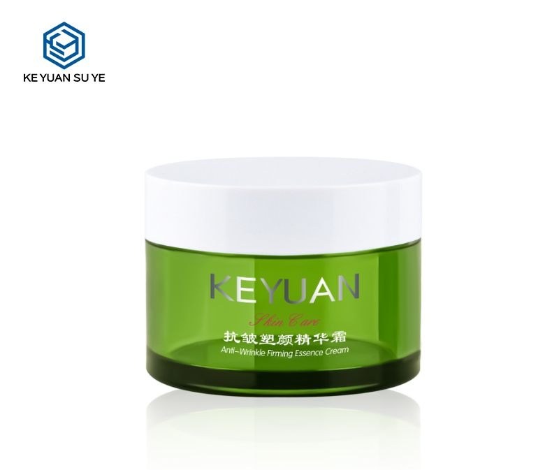 KY059-4PJ - Hu kem my pham nhua PET 50g mau xanh la
