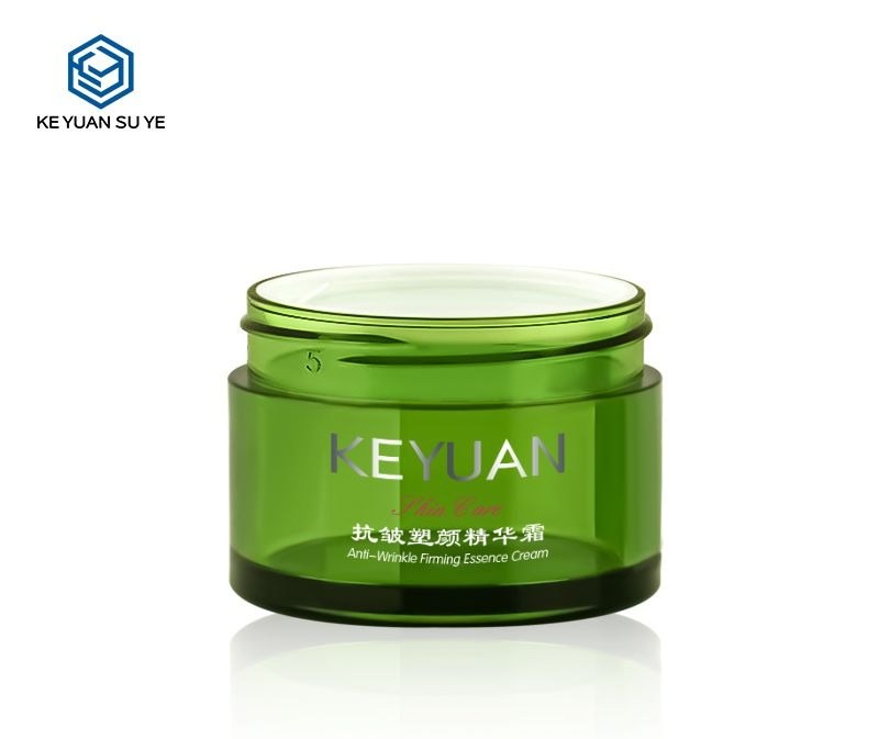 KY059-4PJ - Hu kem my pham nhua PET 50g mau xanh la