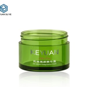 KY059-4PJ - Hu kem my pham nhua PET 50g mau xanh la