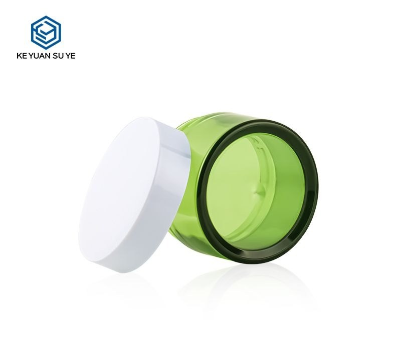 KY059-4PJ - Hu kem my pham nhua PET 50g mau xanh la