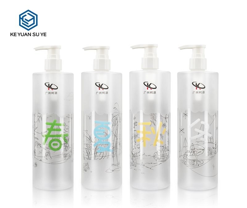 KY061 - Chai Nhựa PET 500ml Đầu Bơm Lotion, Hoàn Thiện Nhám Phong Cách Trung Hoa