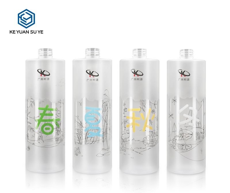 KY061 - Chai Nhựa PET 500ml Đầu Bơm Lotion, Hoàn Thiện Nhám Phong Cách Trung Hoa
