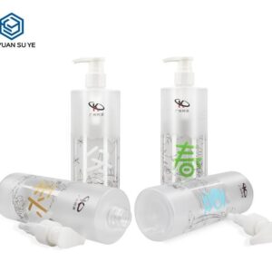 KY061 - Chai Nhựa PET 500ml Đầu Bơm Lotion, Hoàn Thiện Nhám Phong Cách Trung Hoa