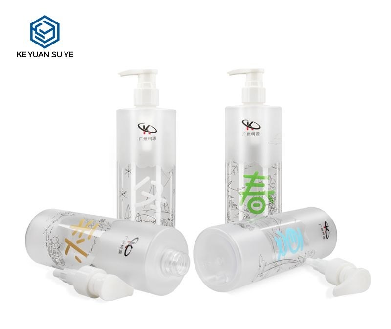 KY061 - Chai Nhựa PET 500ml Đầu Bơm Lotion, Hoàn Thiện Nhám Phong Cách Trung Hoa
