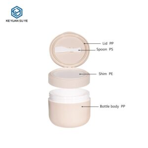 KY062PJ - Hũ Nhựa PP Cao Cấp 200ml/300ml Đựng Tẩy Da Chết & Kem Dưỡng
