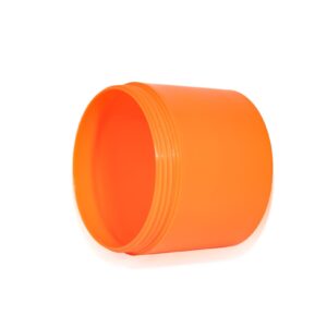 KY064PJ - Hũ Nhựa PP Miệng Rộng 250ml Màu Cam Đựng Kem Body & Tẩy Tế Bào Chết