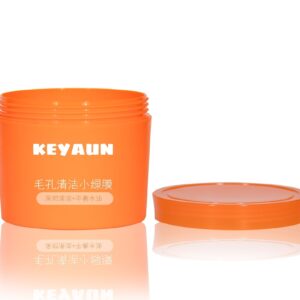 KY064PJ - Hũ Nhựa PP Miệng Rộng 250ml Màu Cam Đựng Kem Body & Tẩy Tế Bào Chết