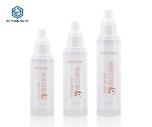 KY064 - Chai xit nap nghieng dung dich suc mieng/toner, nhua PET, 100-150ml