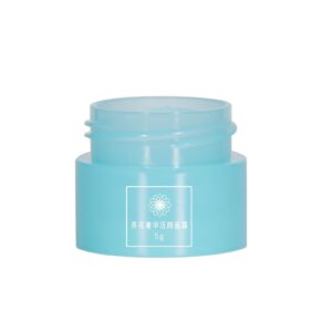 KY065PJ - Hũ Kem Mắt Nhựa PP 5ml Màu Xanh Nắp Vặn Trắng
