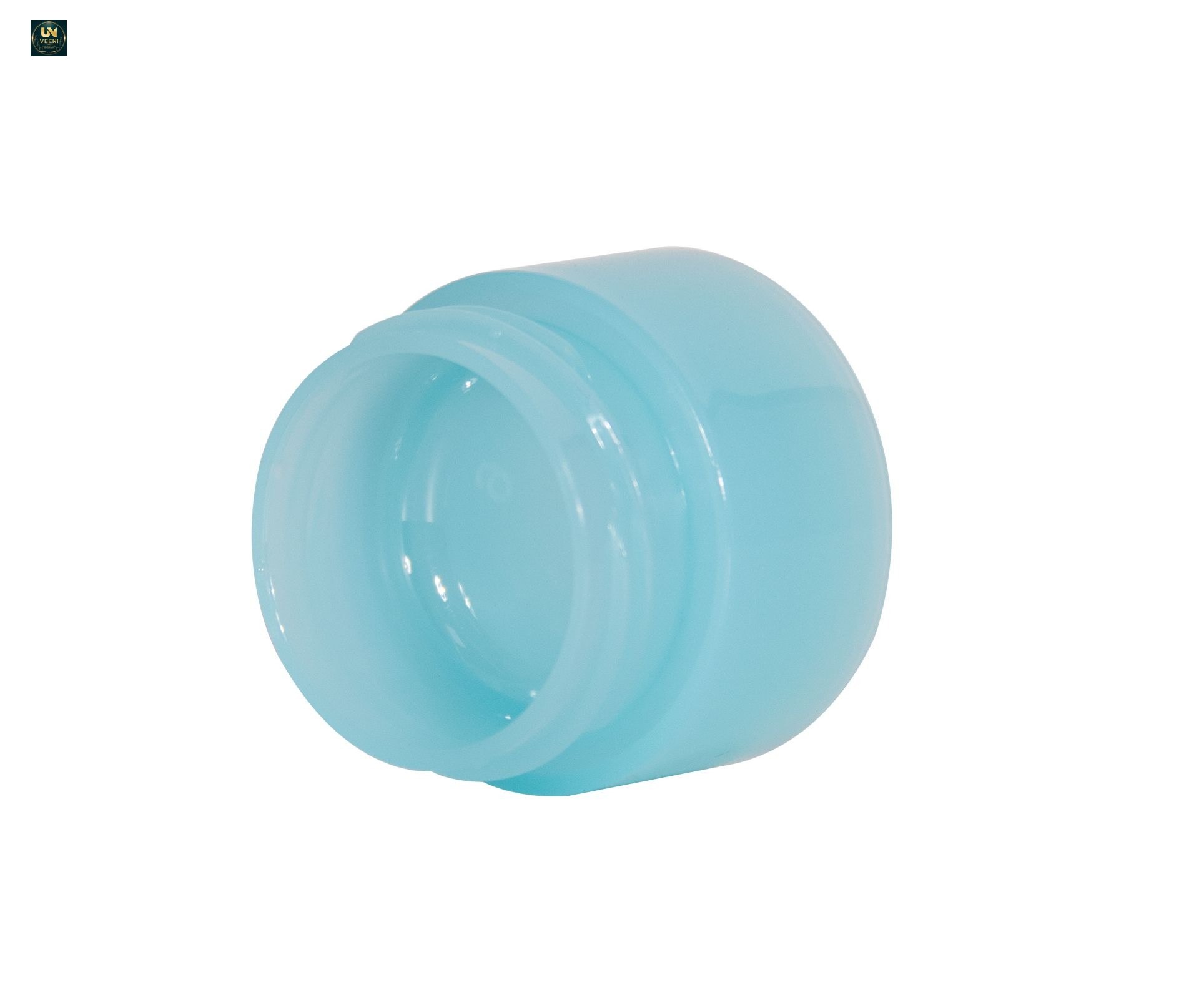 KY065PJ - Hũ Kem Mắt Nhựa PP 5ml Màu Xanh Nắp Vặn Trắng