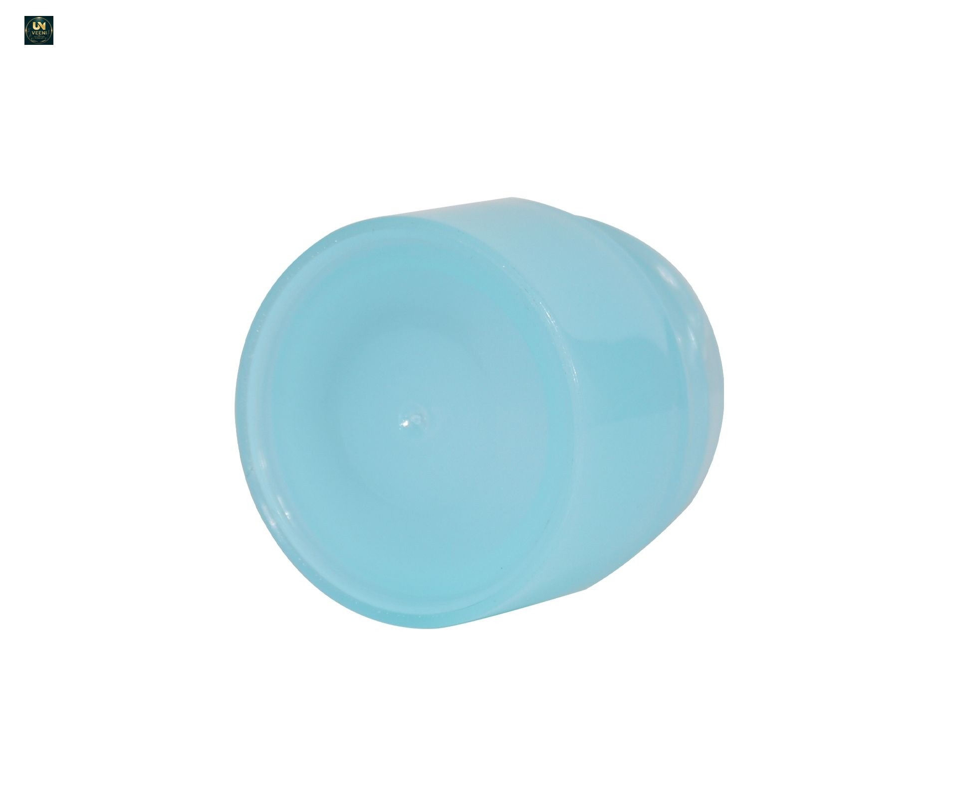 KY065PJ - Hũ Kem Mắt Nhựa PP 5ml Màu Xanh Nắp Vặn Trắng
