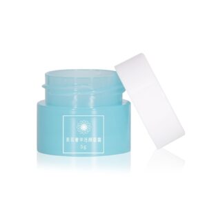 KY065PJ - Hũ Kem Mắt Nhựa PP 5ml Màu Xanh Nắp Vặn Trắng