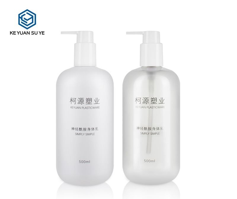 KY067 - Chai nhựa PET 500ml dung dau goi, sua tam gia dinh, nap bom hieu ung UV