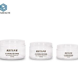 KY071PJ - Hu Kem Nhua PET Trong Suot Nap Van Trang 100g/120g/150g