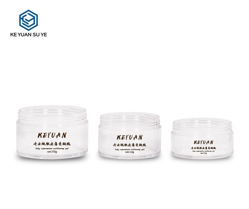 KY071PJ - Hu Kem Nhua PET Trong Suot Nap Van Trang 100g/120g/150g
