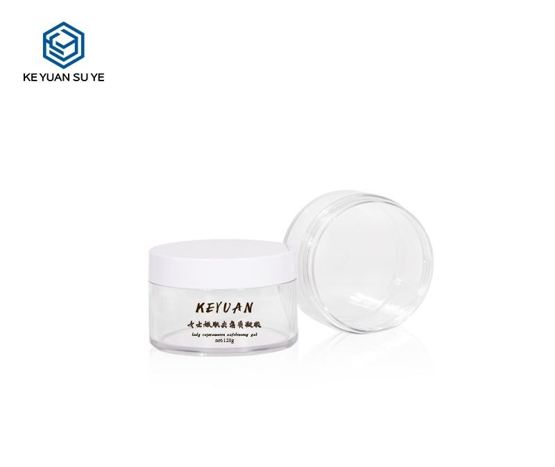 KY071PJ - Hu Kem Nhua PET Trong Suot Nap Van Trang 100g/120g/150g