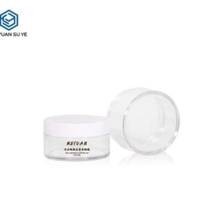 KY071PJ - Hu Kem Nhua PET Trong Suot Nap Van Trang 100g/120g/150g