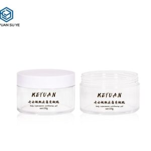 KY071PJ - Hu Kem Nhua PET Trong Suot Nap Van Trang 100g/120g/150g