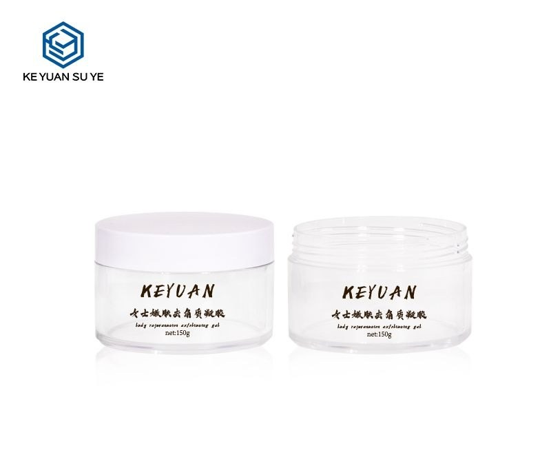 KY071PJ - Hu Kem Nhua PET Trong Suot Nap Van Trang 100g/120g/150g