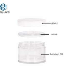 KY072PJ - Hu kem nhua PET trong suot 200g/250g, nap van trang