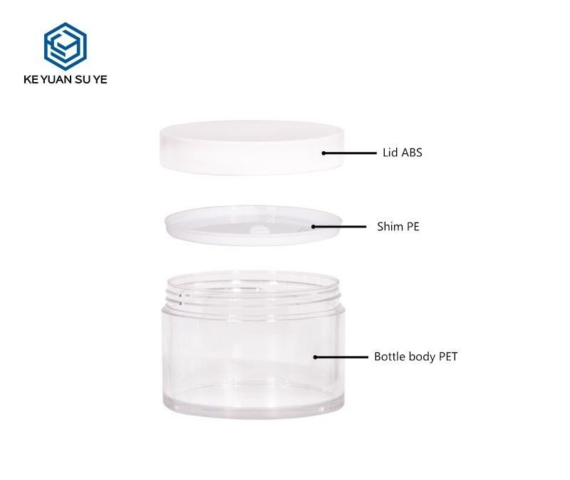 KY072PJ - Hu kem nhua PET trong suot 200g/250g, nap van trang
