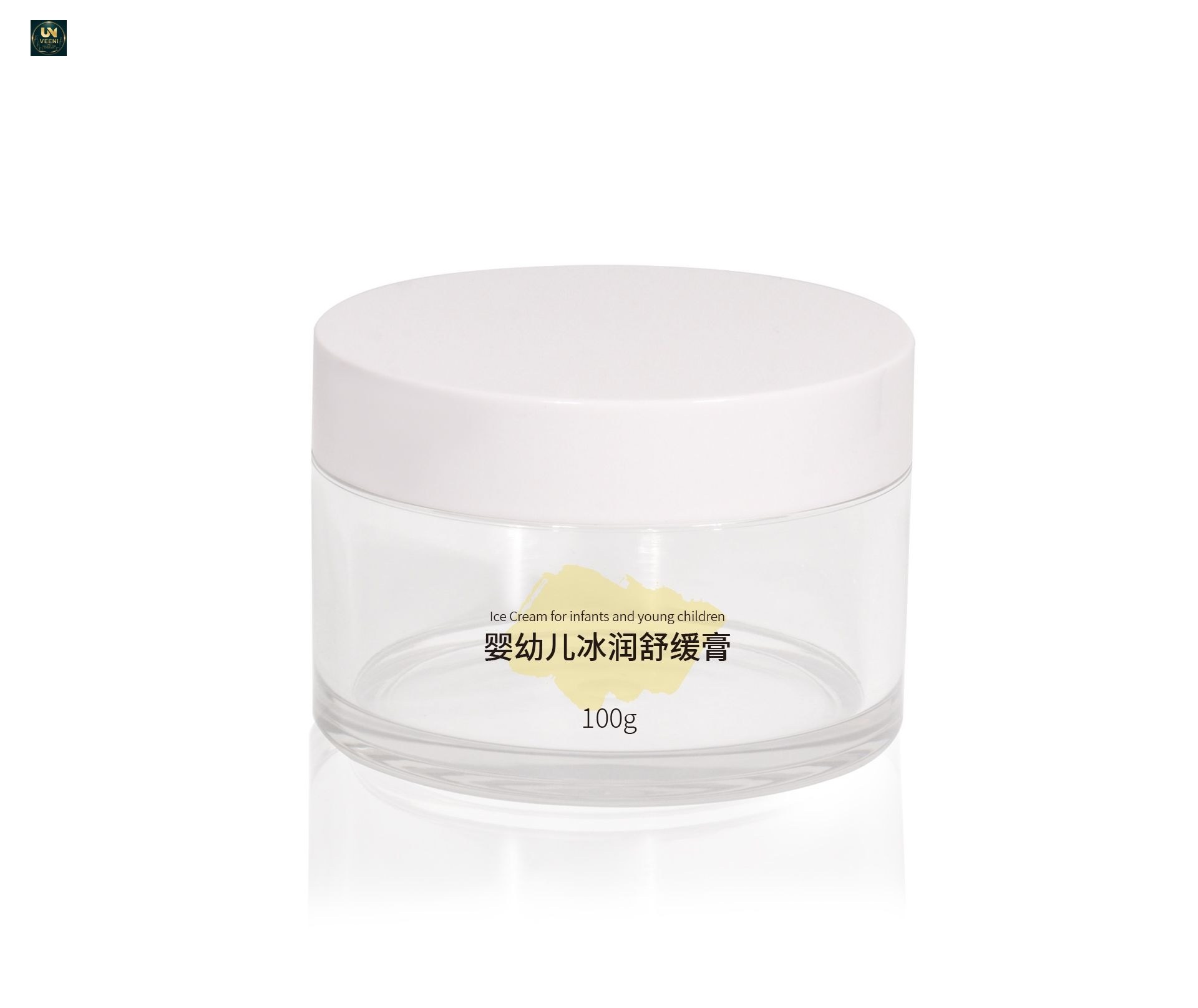 KY073PJ - Hu Kem Duong Da Nhua PET 100g Trong Suot, Nap Van