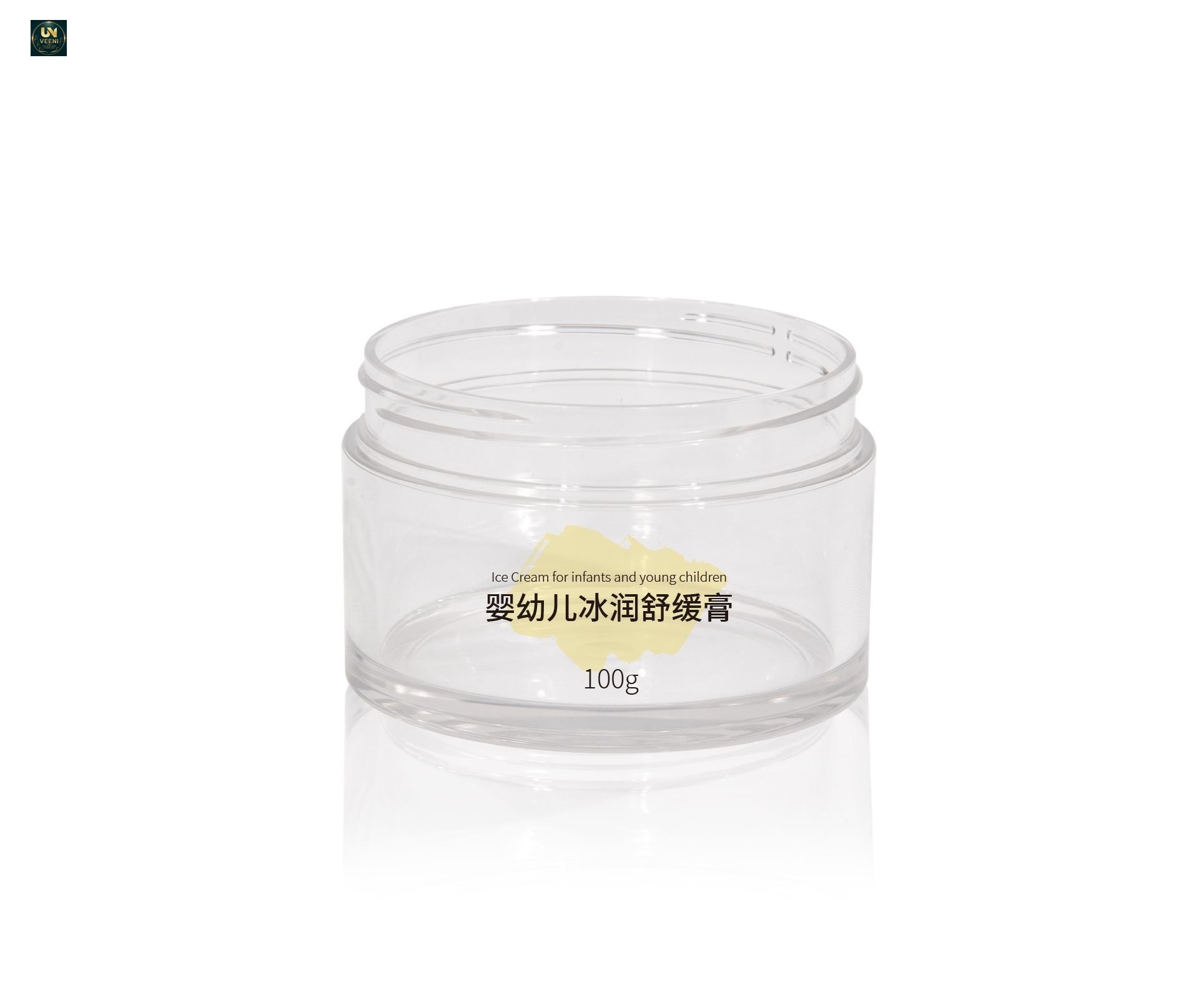 KY073PJ - Hu Kem Duong Da Nhua PET 100g Trong Suot, Nap Van