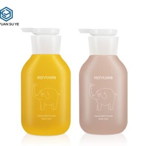 KY073 - Chai Nhua HDPE Dung Dich Duong The Cho Be 300ml Co Bom Lotion