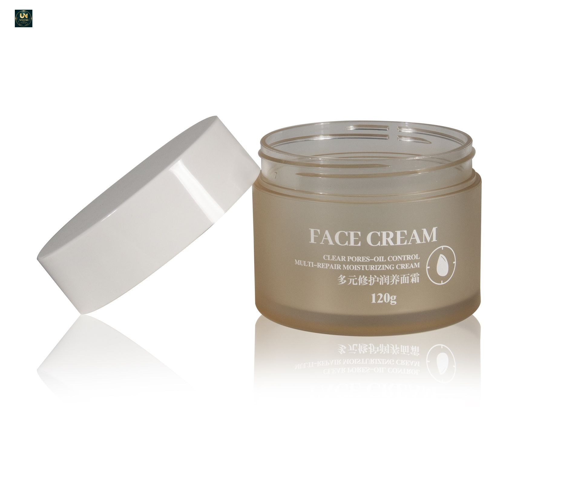 KY075-1 - Hũ Kem Nhựa Hai Lớp Cao Cấp, Nắp Vặn Trắng Cao, 25g/50g/100g/120g