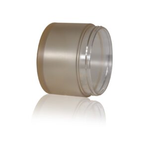 KY075-1 - Hũ Kem Nhựa Hai Lớp Cao Cấp, Nắp Vặn Trắng Cao, 25g/50g/100g/120g