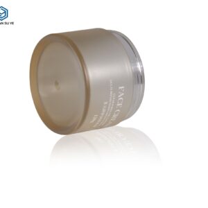 KY075-1 - Hũ Kem Nhựa Hai Lớp Cao Cấp, Nắp Vặn Trắng Cao, 25g/50g/100g/120g