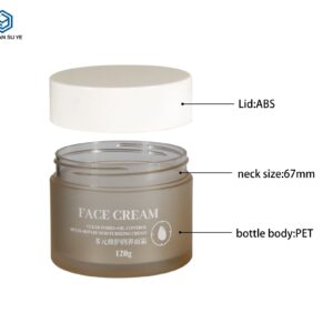 KY075-1 - Hũ Kem Nhựa Hai Lớp Cao Cấp, Nắp Vặn Trắng Cao, 25g/50g/100g/120g