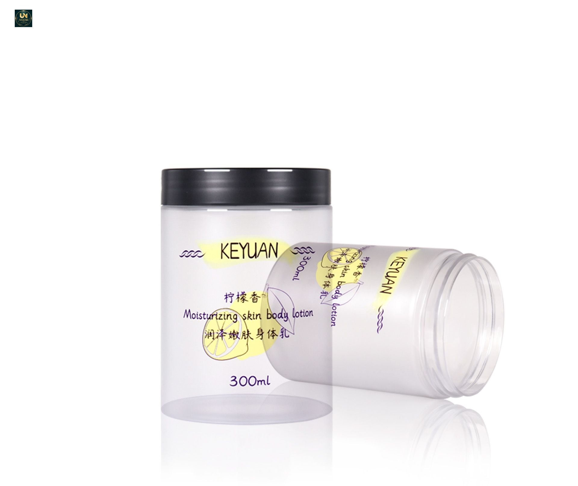 KY076PJ - Hũ Nhựa PET Tròn Bề Mặt Nhám Đựng Mặt Nạ Tóc & Kem Dưỡng Thể