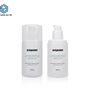 KY077 - Chai Lotion Nhựa HDPE 100ml Nắp Bơm Trắng