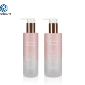 KY089 - Chai Nhua PET Gradient Hong Dung Dau Goi, Dau Xa Da Kich Co 200-500ml