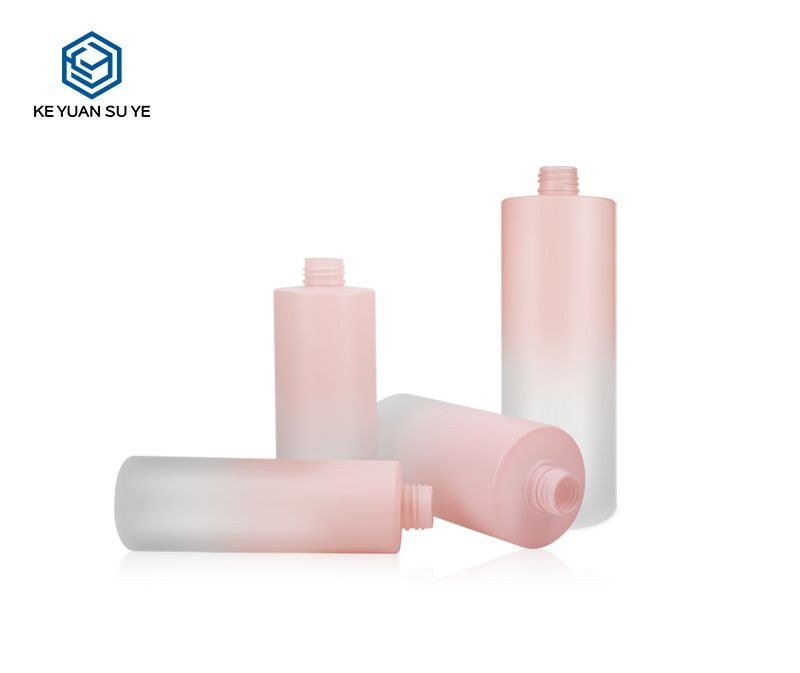 KY089 - Chai Nhua PET Gradient Hong Dung Dau Goi, Dau Xa Da Kich Co 200-500ml