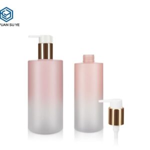 KY089 - Chai Nhua PET Gradient Hong Dung Dau Goi, Dau Xa Da Kich Co 200-500ml