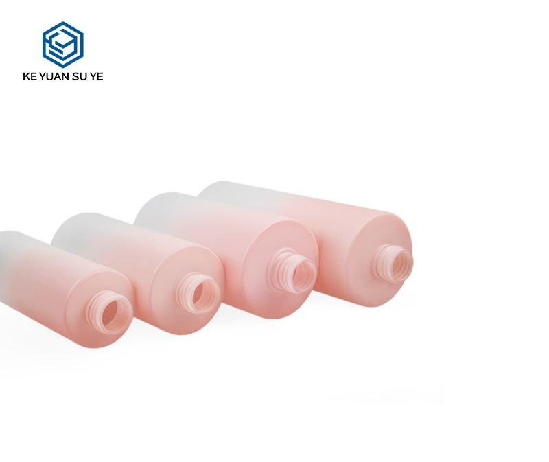 KY089 - Chai Nhua PET Gradient Hong Dung Dau Goi, Dau Xa Da Kich Co 200-500ml