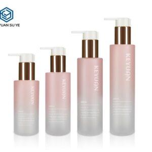 KY090 - Chai Nhua PET Bom Lotion Duong Am Gradient Nap Bom Ma Vang Hong