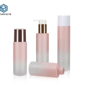 KY090 - Chai Nhua PET Bom Lotion Duong Am Gradient Nap Bom Ma Vang Hong